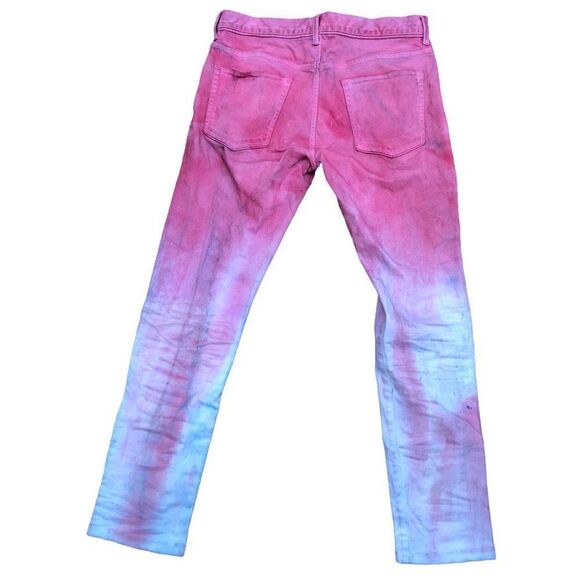 TIE Dyed John Elliot Jeans Trashed Denim Size 32 - Picture 1 of 15